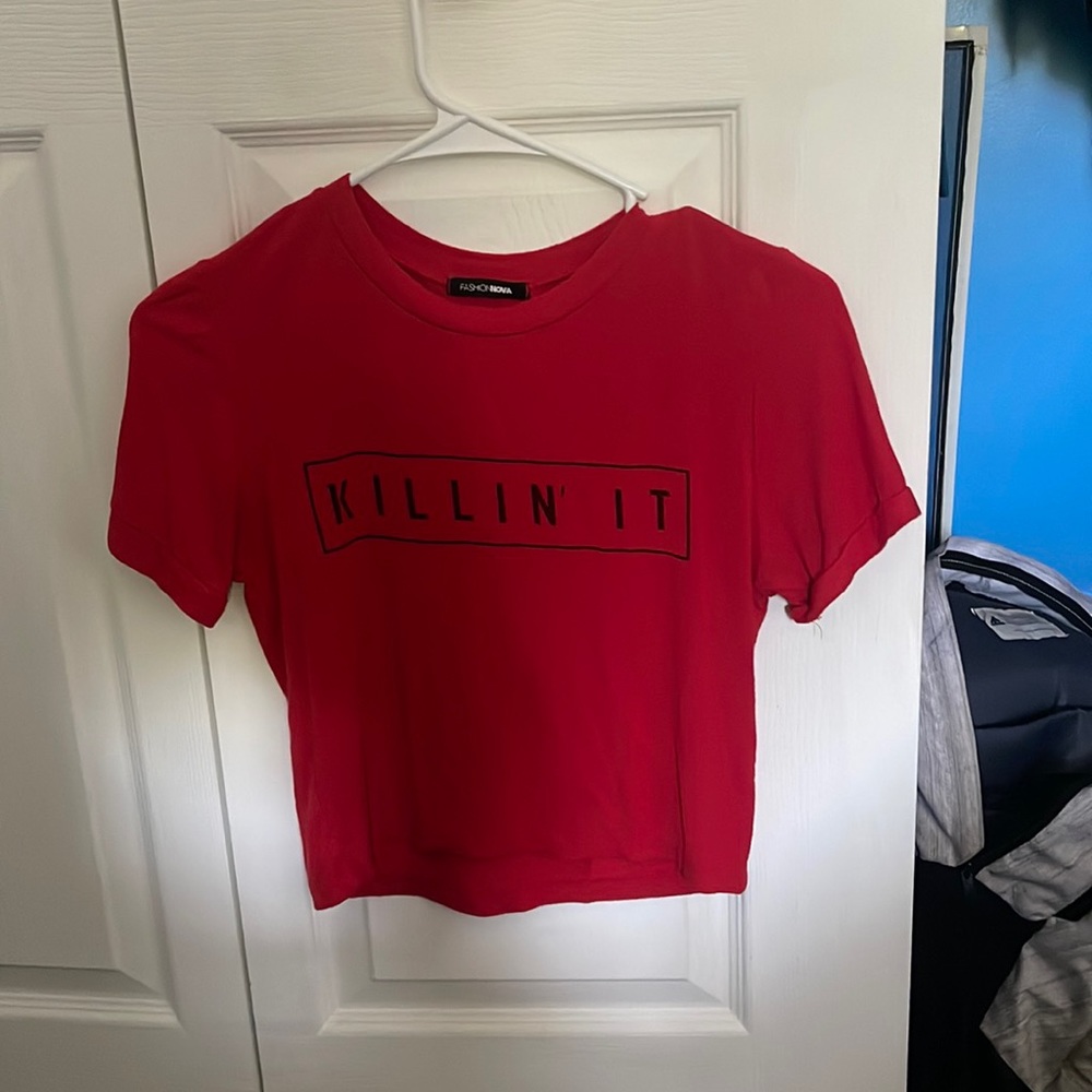 Red, small ,crop top
